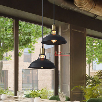 Đèn chùm nhà hàng phong cách công nghiệp cổ điển sáng tạo đơn đầu thiết nghệ bóng đèn đơn giản cửa hàng thương mại quầy 