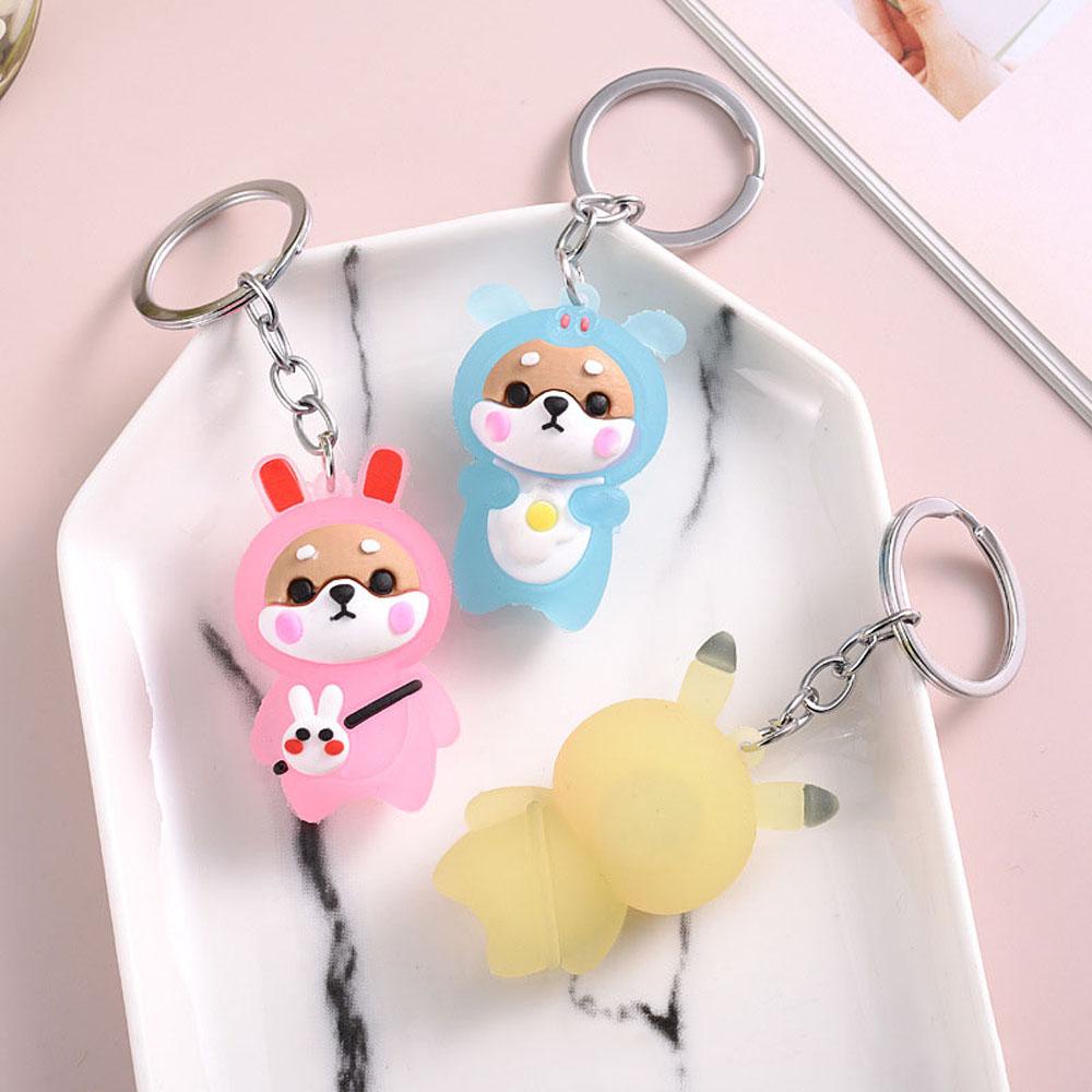 PATRICIA Móc Khóa Hình Chú Chó Shiba Dễ Thương