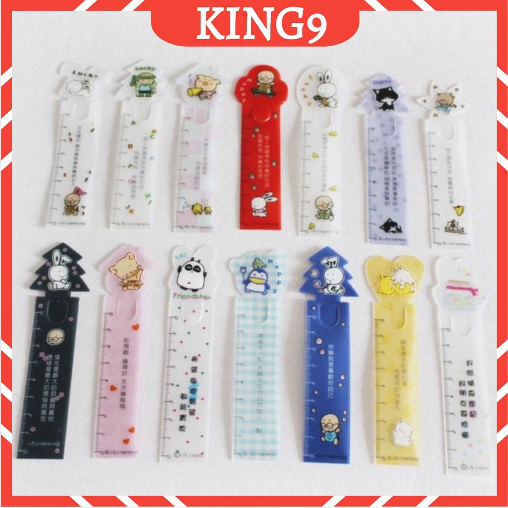 Bookmark thước kẻ đánh dấu sổ còng KING9