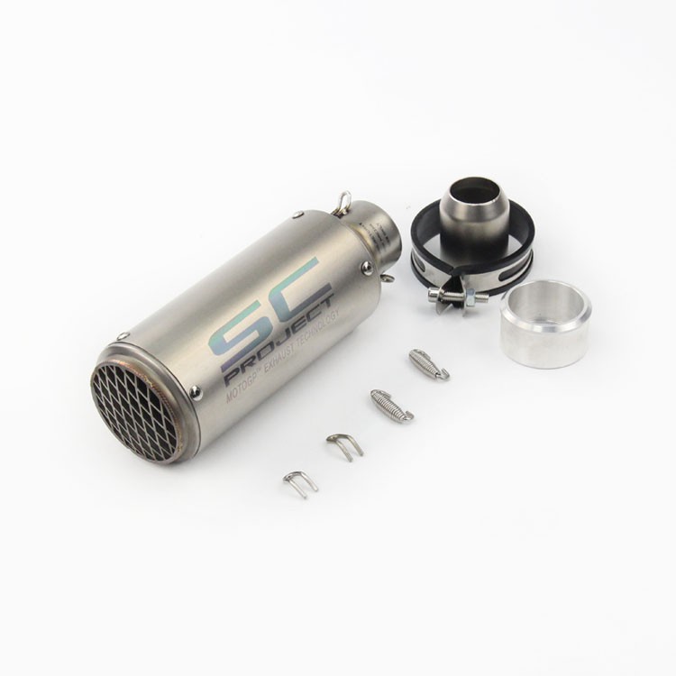 Ống Xả Nhiệt 51mm/60mm Bằng Sợi Carbon Cho Xe Mô Tô