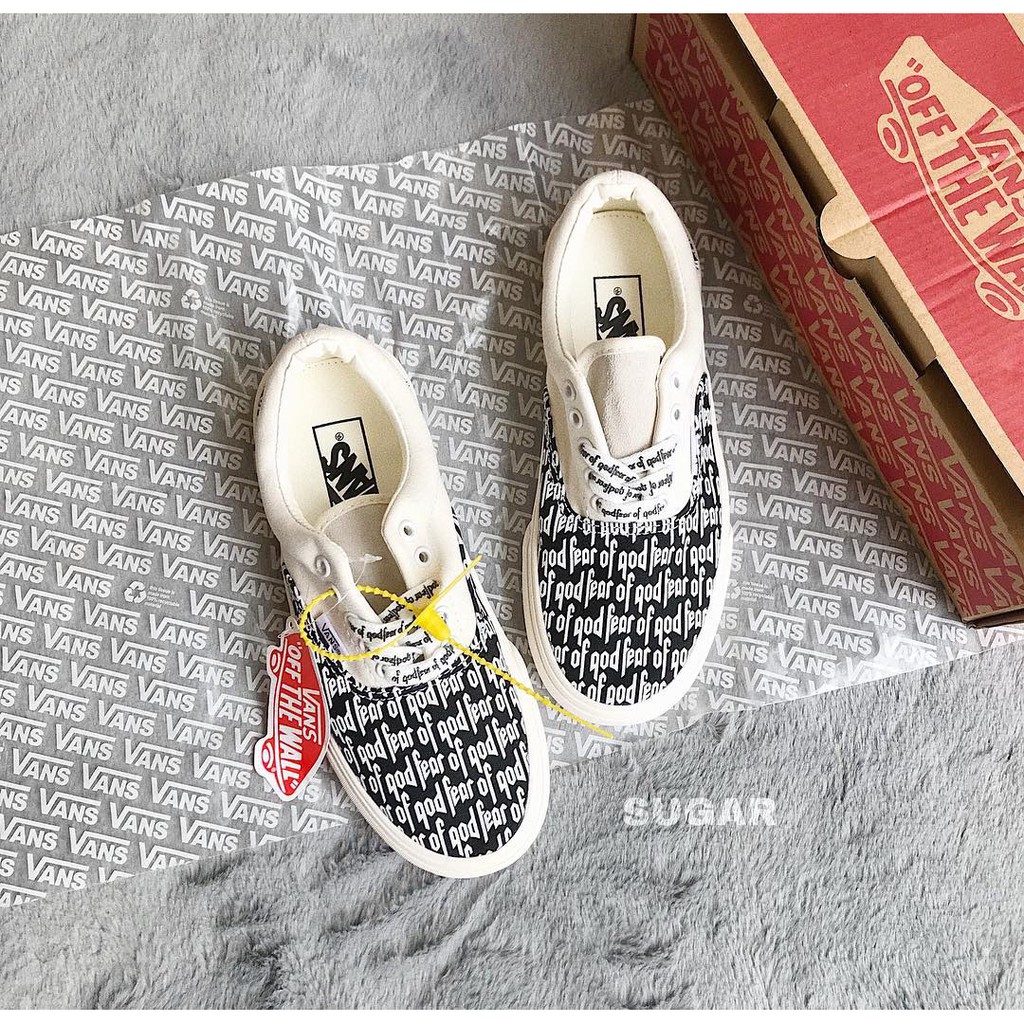 ẢNH THẬT - GIÀY VANS FOG FEAR OF GOD 1:1 SC LÓT TRẮNG DA THẬT  ( full box + freeship )