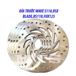 Đĩa trước wave s110, rsx rsv, rs110, blade, future x 125 hàng cao cấp-mts