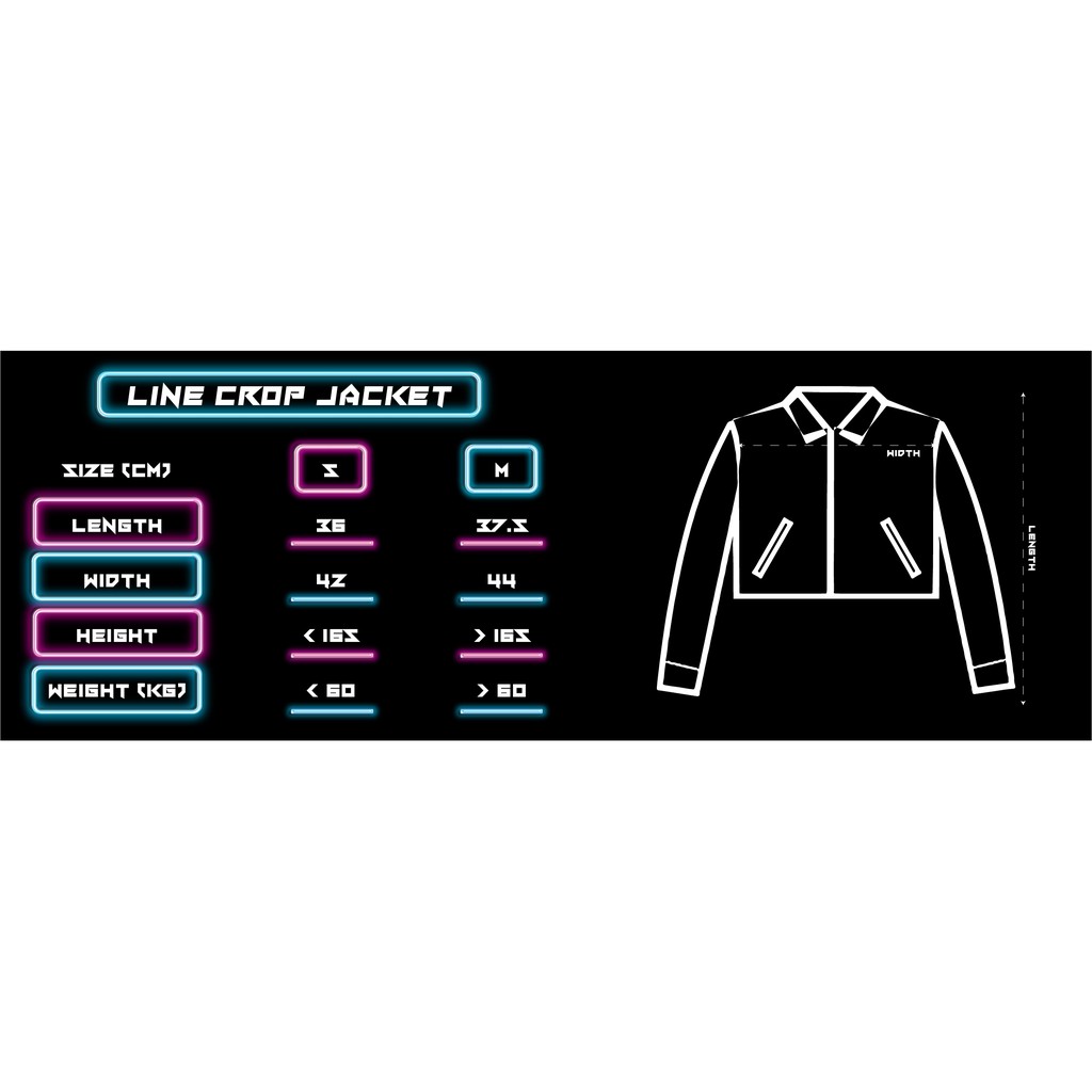 Áo khoác dù NEEDS OF WISDOM Line Crop Jacket