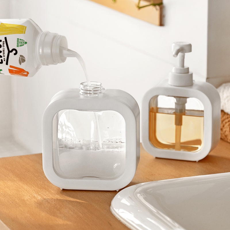 Bình Chiết Nước Rửa Tay- Chai Nhựa Rỗng Đựng Dầu Gội , Sữa Tắm Dung Tích 500ml Tiện Dụng