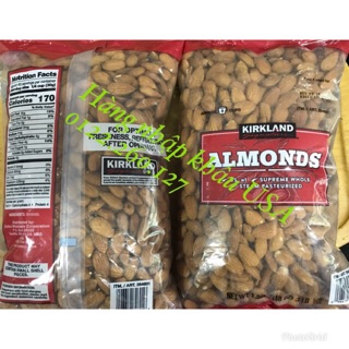 {Date 10/2018}-Hạt hạnh nhân Kirkland không muối 1.36kg