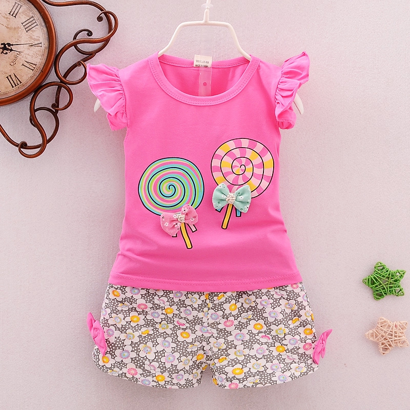 Set Đồ 2 Món Thời Trang Cho Bé Gái 0-5 Tuổi