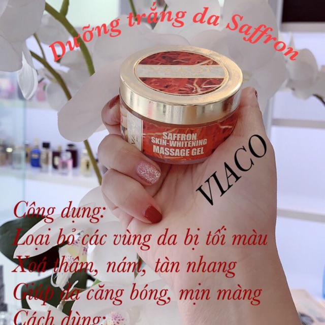 Kem + mặt nạ ngủ SAFFRON SKIN WHITENING FACE 100% nhập khẩu trực tiế từ Dubai. Sản phẩm độc quyền