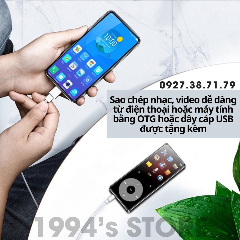 [SẴN] Máy nghe nhạc lossless Ruizu X02B - Bluetooth 5.0 - Loa ngoài siêu lớn - Cảm ứng - Xem phim, xem hình ảnh, ebook..