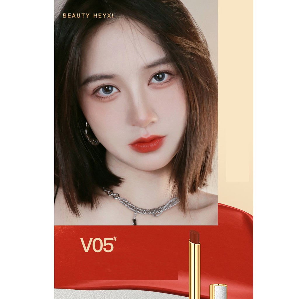 Son Lì Heyxi Beauty Chất Nhung Lì mềm mịn môi thiết kế cây bút nhỏ gọn 8g