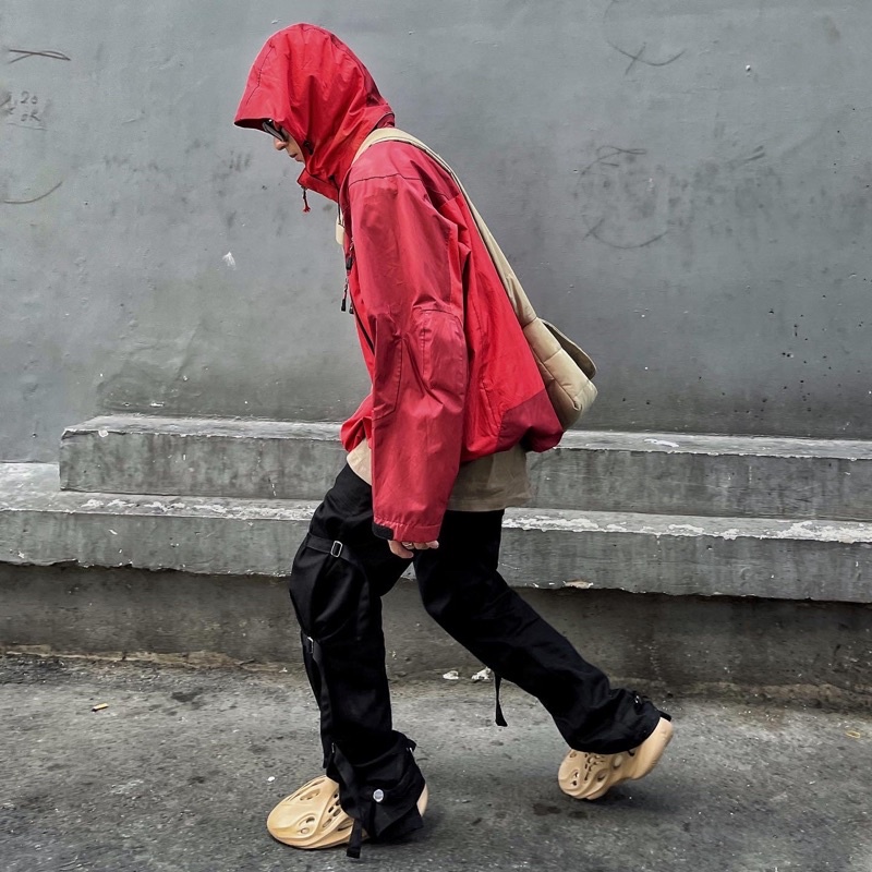 ILSN Webbed Bondage Pants/ madeby.illustration quần dây khaki