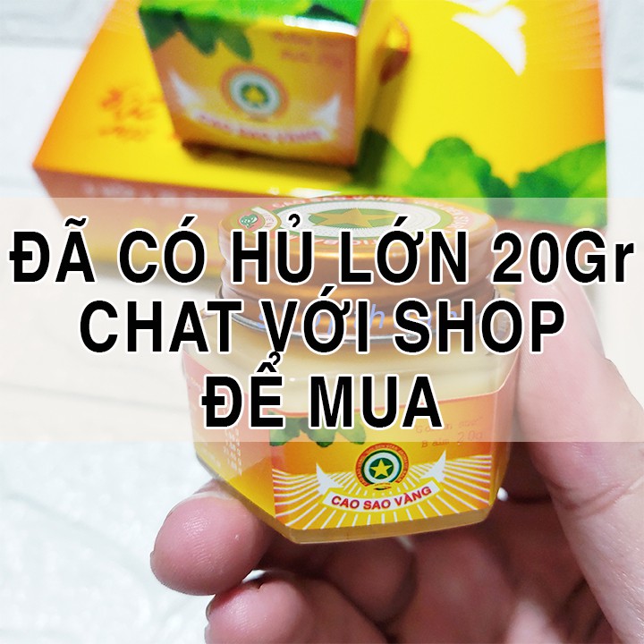 Combo 10 Hộp Cao Sao Vàng 3 Gram - Golden Star Balm - Dầu Cù Là Mùi Thơm Dễ Chịu