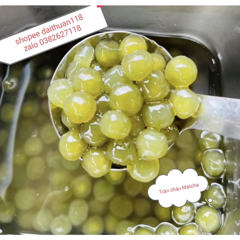 Trân châu handmade cacao, dứa, đậu biếc, hoàng kim