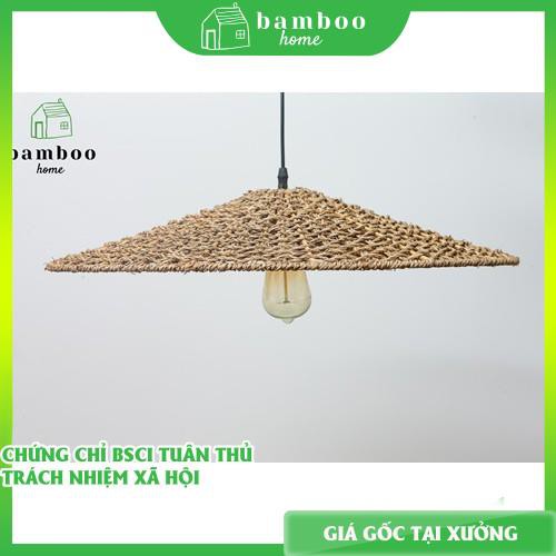 Đèn Cói #37xH8cm THE BAMBOO Trang Trí - Đèn Cói Mây Tre