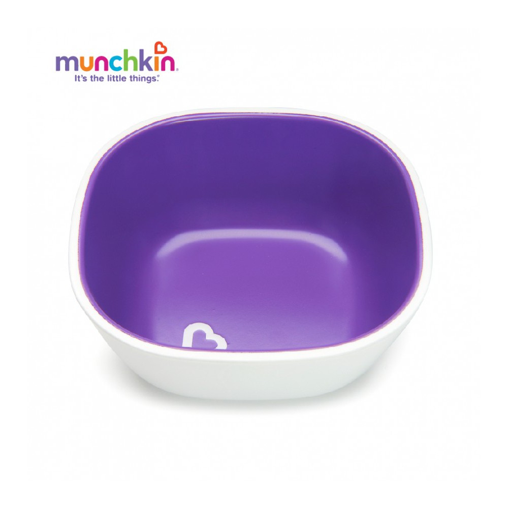 Bộ 2 bát chống trượt Munchkin (hồng-tím) V1625