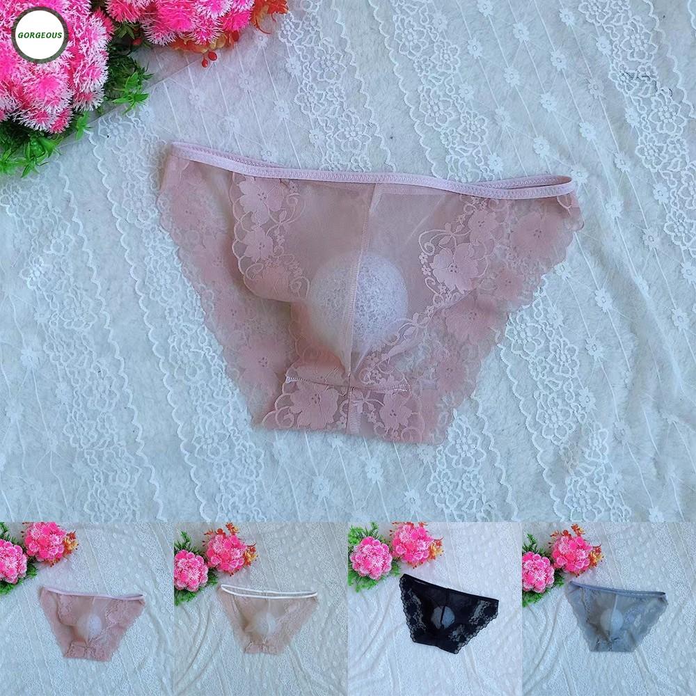 Quần lót nam phối vải ren thoáng khí thoải mái