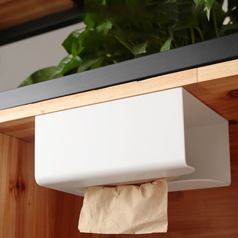 Hộp Đựng Khăn Giấy Tự Dính Gắn Tường Tiện Dụng