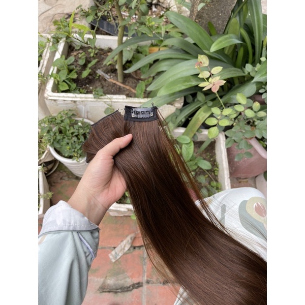 Kẹp nối tóc 6 phím cao cấp hàn quốc thẳng tự nhiên 45-50cm