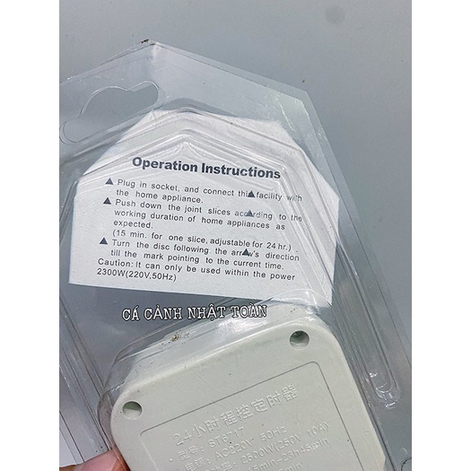 HẸN GIỜ CƠ 24H PROGRAMME TIMER CHO BỂ THỦY SINH