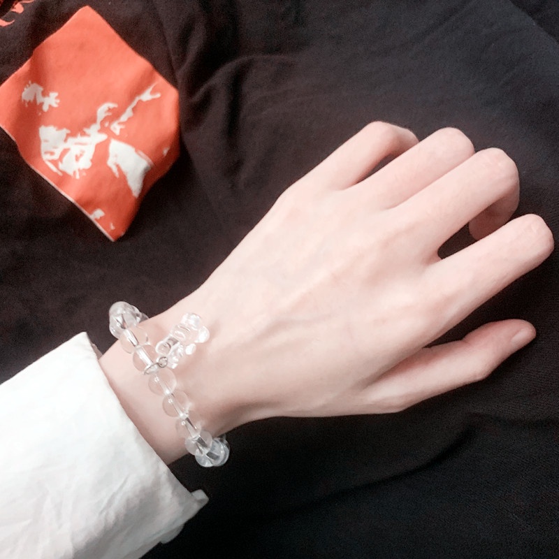 Vòng Tay Nhựa Resin Trong Suốt Mặt Hình Gấu Gummy Đơn Giản Cá Tính Cho Nữ