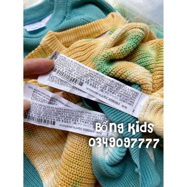 Áo Len Bé Trai &amp; Bé Gái Pha Màu ZR