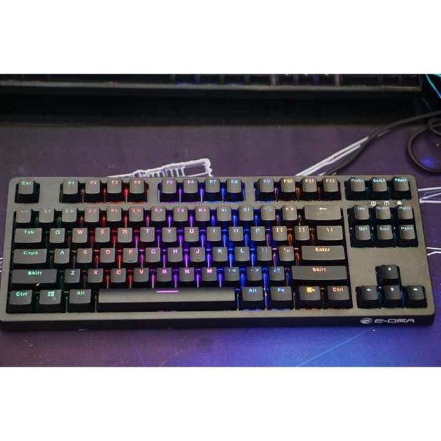 Bàn phím cơ Full Switch Blue tặng kèm chuột chính hãng E-Dra