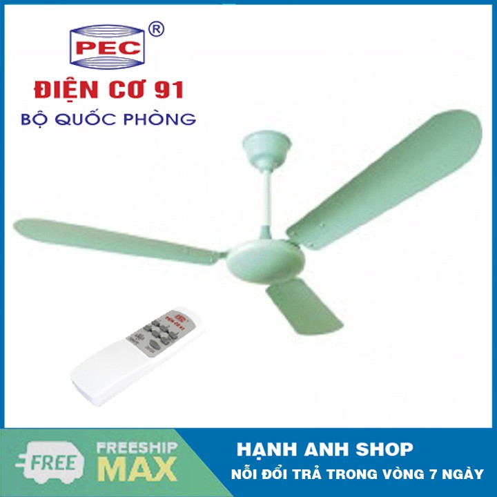 Quạt trần có điều khiển từ xa Điệm cơ 91 QT1400ĐK