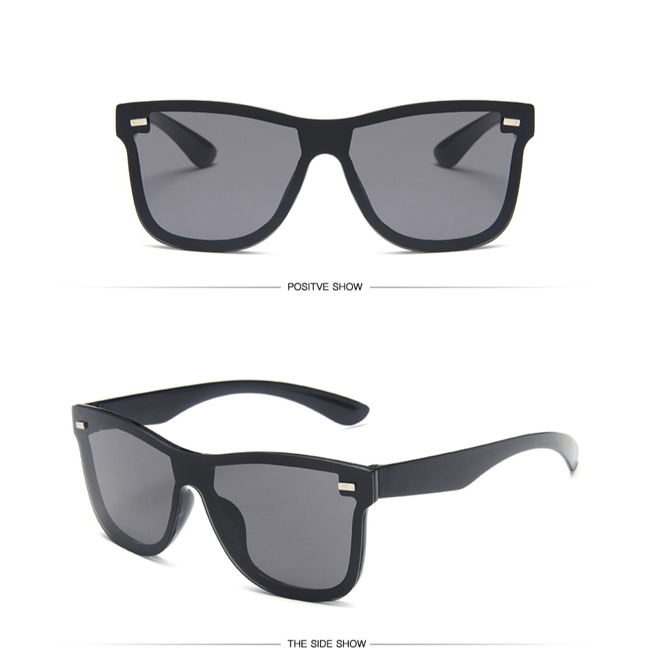 Kính Mát Gọng Vuông Chống Tia Uv400 Phong Cách Retro Cho Nam Và Nữ