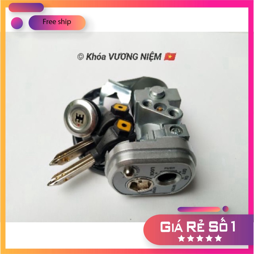 HCM- Bộ Ổ Khoá Xe Future II Chìa 8 Cạnh Chống Trộm Hàng Cao Cấp Chính Hãng VƯƠNG NIỆM ĐỒ CHƠI XE MÁY GIÁ SỈ