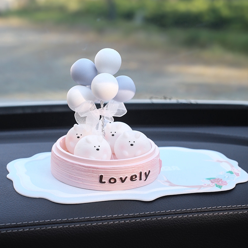 Bộ 5 Búp Bê Hình Chim Cánh Cụt / Thỏ / Chim Cánh Cụt Dễ Thương Trang Trí Bảng Điều Khiển Xe Hơi