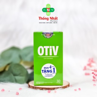 Viên uống bổ não, giúp ngủ ngon, giảm đau nữa đầu Otiv nguyên tem tích điểm hộp 15/30/60 viên Eco