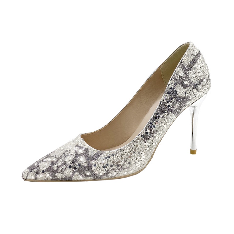 Giày Cao Gót Cô Dâu Đính Đá Lấp Lánh Thiết Kế Mới 2022 Thời Trang