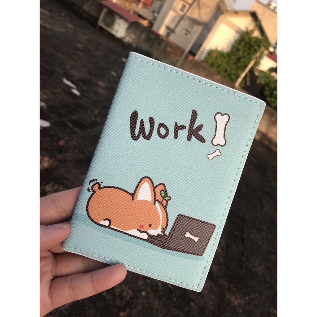 CORGI PASSPORT COVER/ BAO DA BỌC HỘ CHIẾU CÚN CORGI