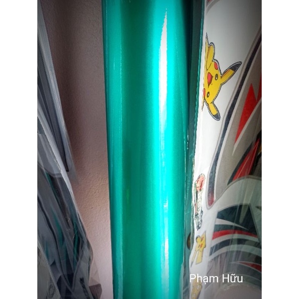 Decal Candy Xanh lục bảo 3 lớp Cao cấp cho Ô tô , xe máy