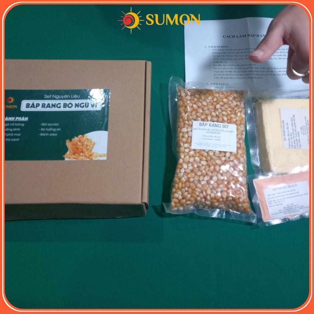 Ngô Mỹ Bắp Mỹ set đầy đủ SUMON bắp mỹ làm bắp rang bơ gồm  MS40
