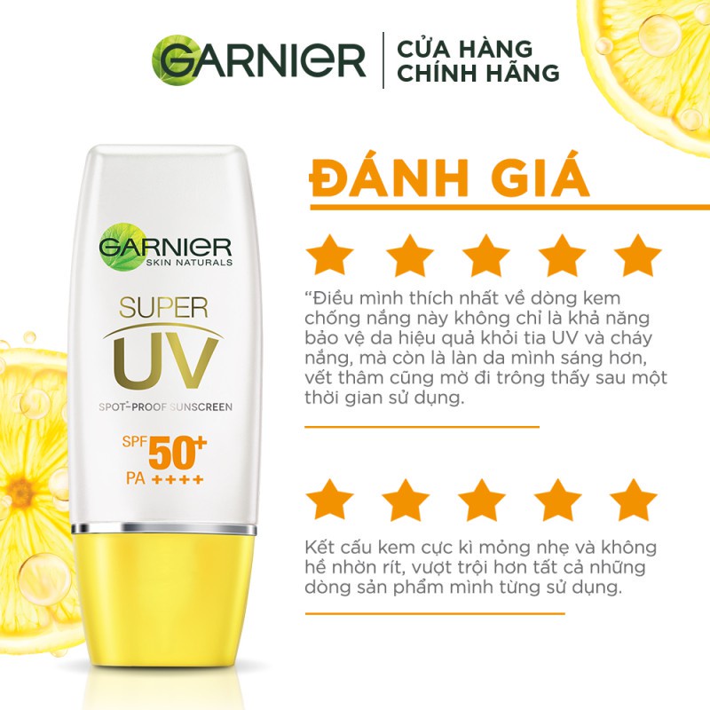 [CHÍNH HÃNG] Kem chống nắng sáng da Garnier 30ml