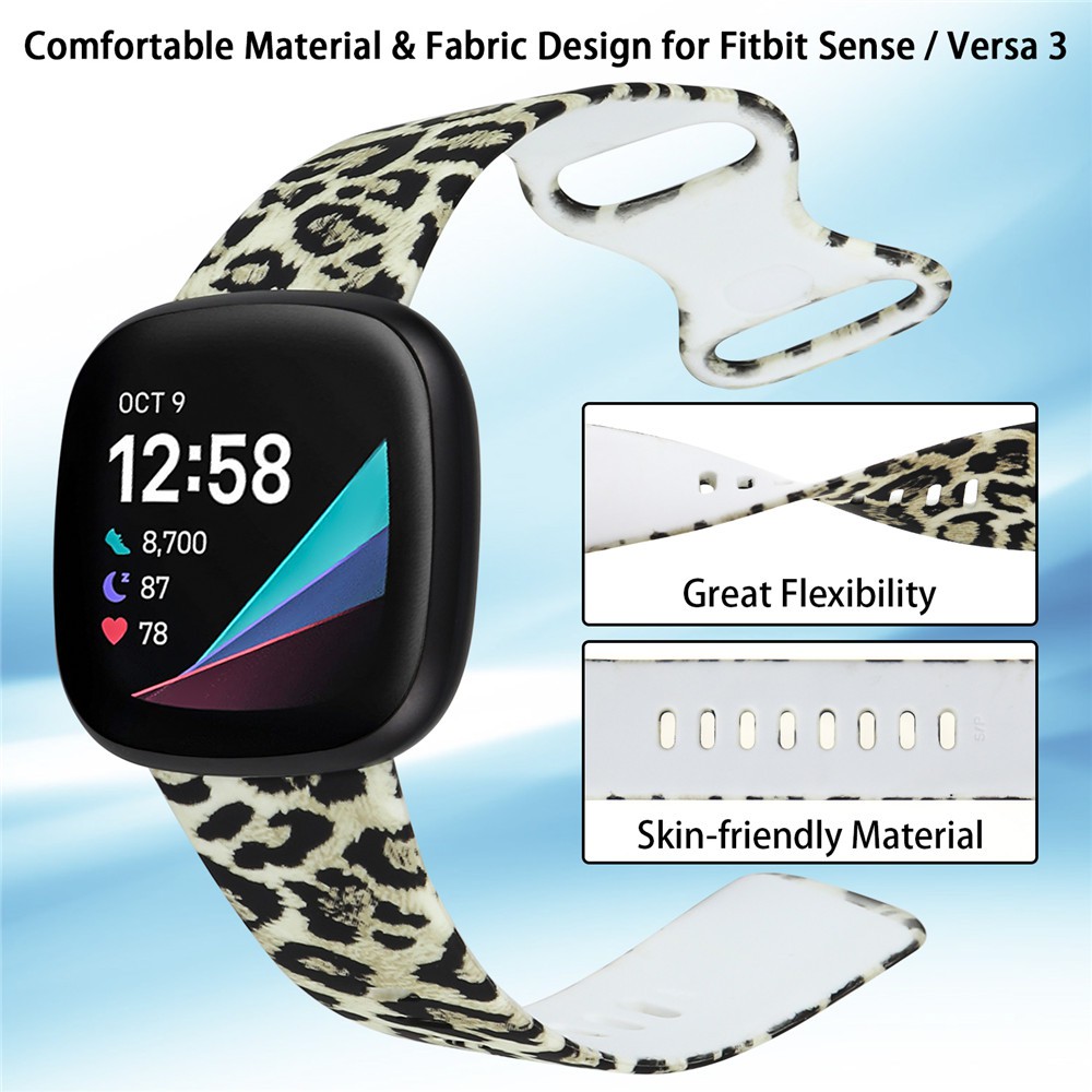 Dây đeo thay thế chất liệu silicon nhiều màu cho Fitbit Versa 3 / Fitbit Sense