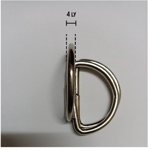 Khoen D inox, Phụ Kiện Thời Trang, Vật Tư May Mặc size 3ly, 4,1 Cm