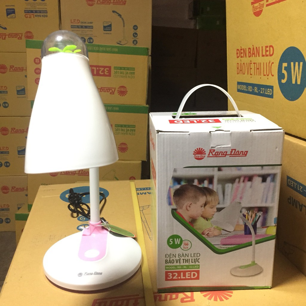 Đèn Học Để Bàn 5W LED Chống Cận Rạng Đông- HÀNG CHÍNH HÃNG