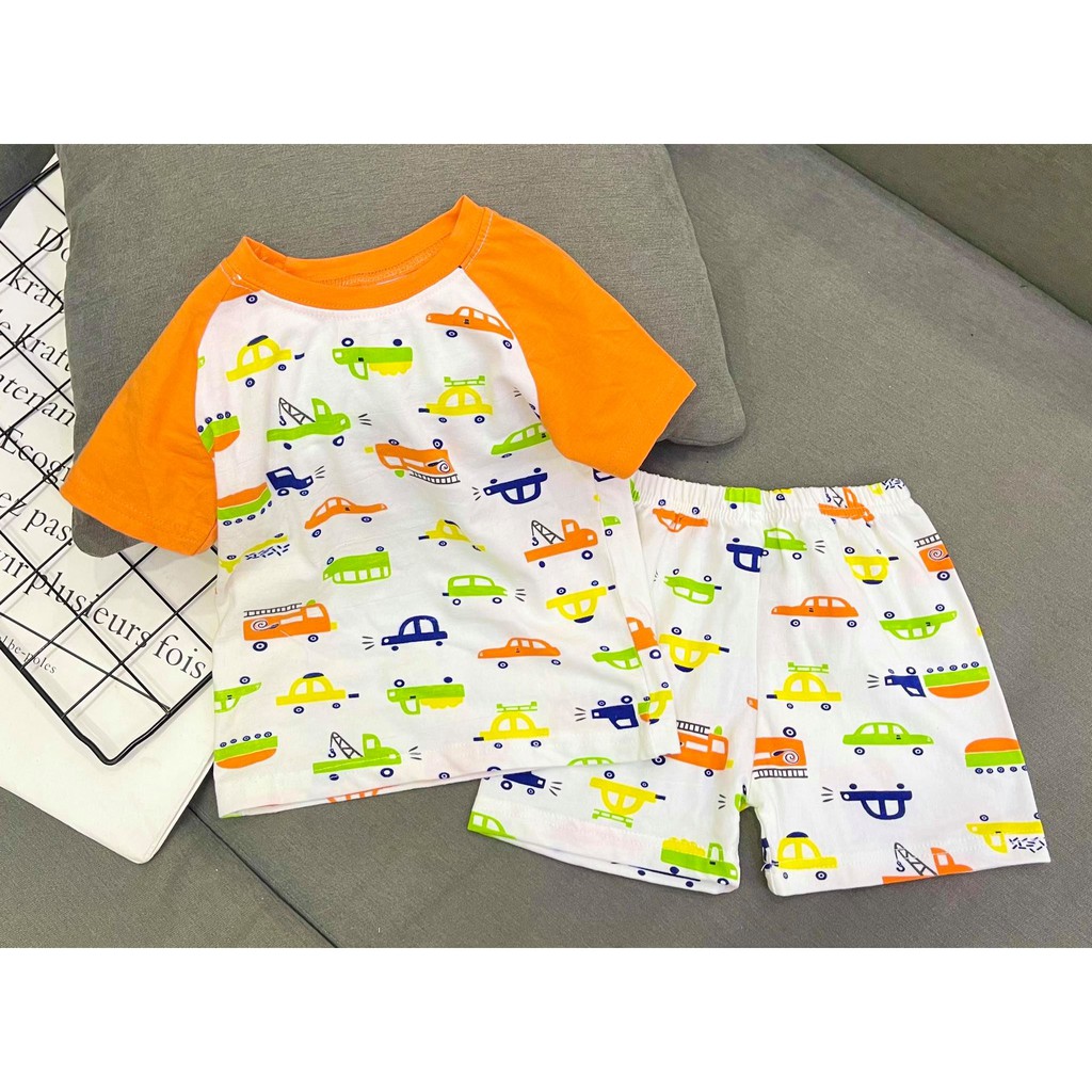 Bộ đồ bé trai thun cotton xuất dư