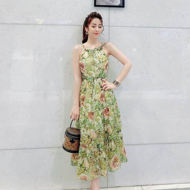10.10 ⚡ | SALE | HOT | Đầm maxxi cổ yếm - HÀNG THIẾT KẾ ( KÈM ẢNH THẬT) tuyệt đẹp ^^ . 🔥 .