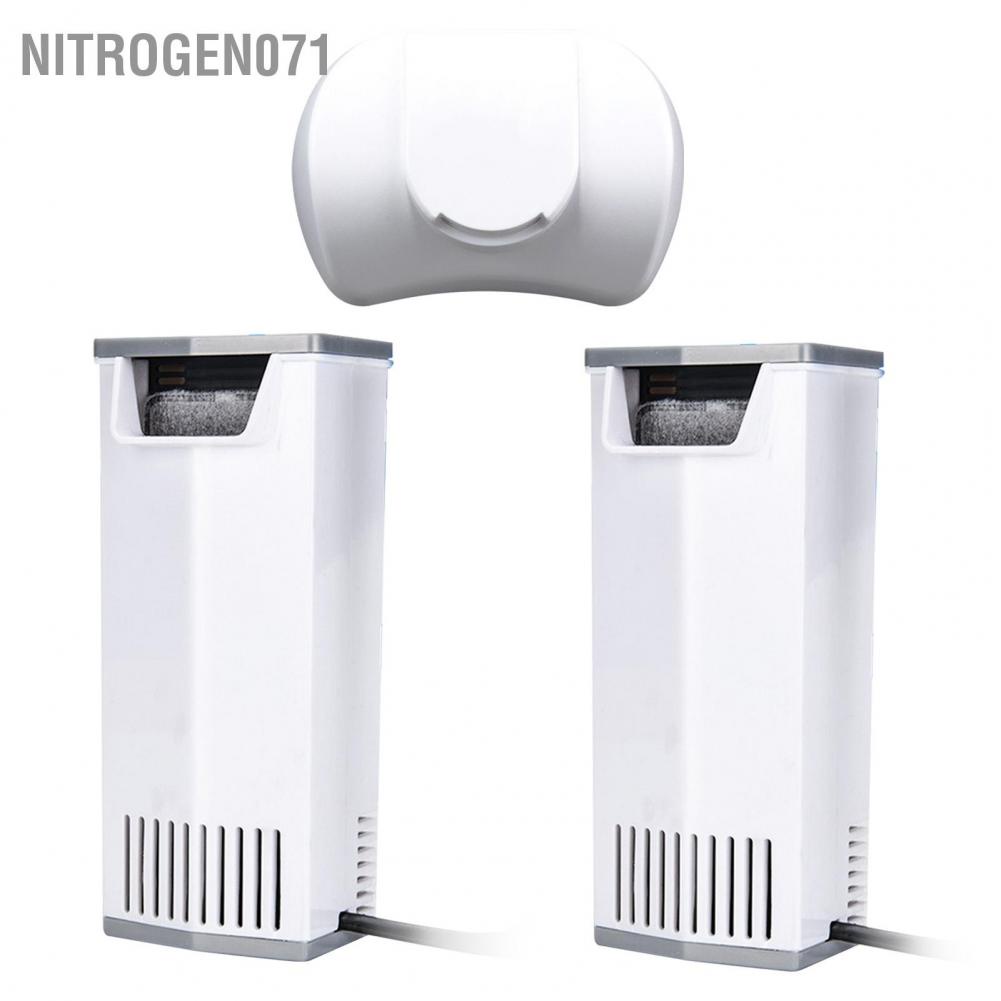 Nitrogen071 bộ lọc bể cá rùa Hoạt động im lặng Cá thác nước ở tầng thấp cho bò sát Bể cá AC 220V ‑ 240V