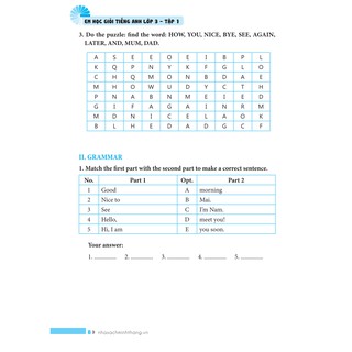 Em Học Giỏi Tiếng Anh Lớp 3 - Tập 1