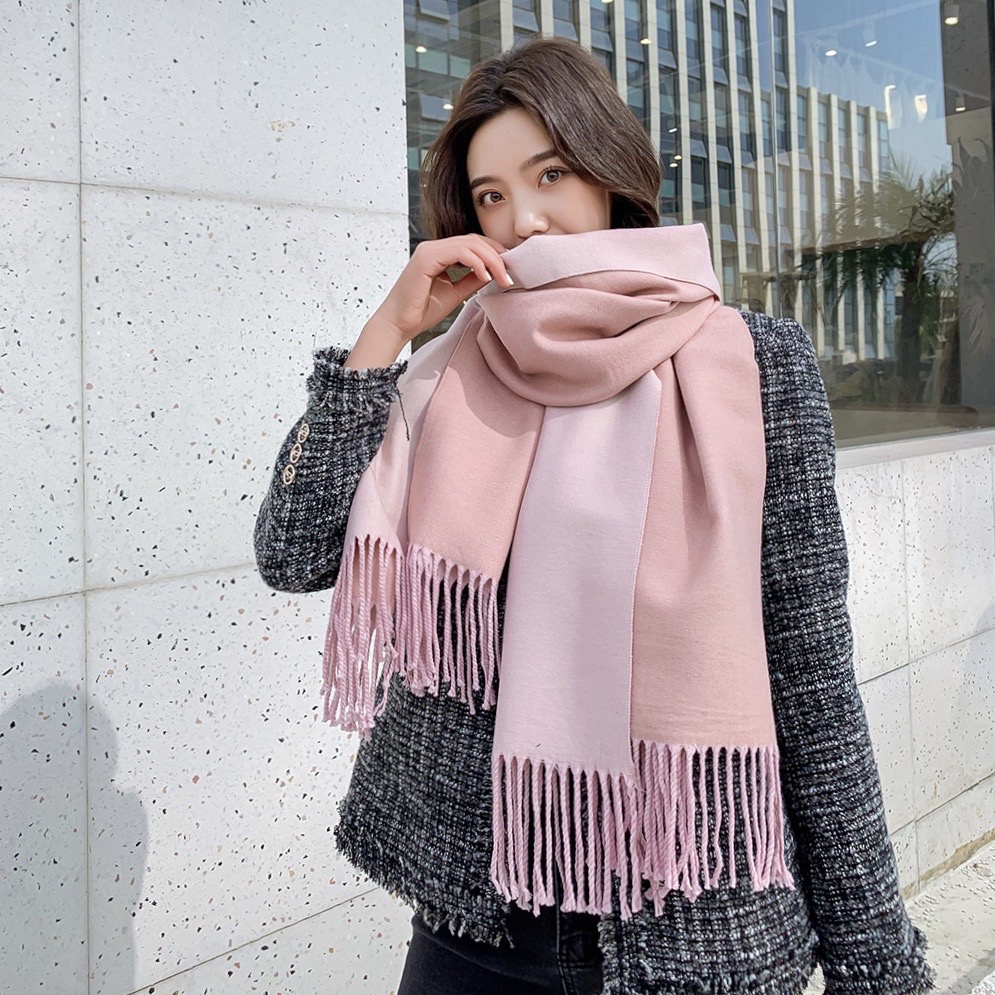 ~Hàng loại 1~ Khăn dạ Cashmere hai mặt cao cấp hàng loại 1 rẻ nhất dành cho mùa đông ấm áp phụ kiện nam nữ