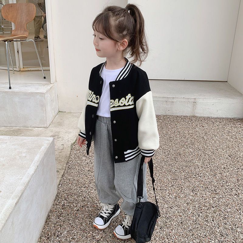 [Babycat] Hàng Có Sẵn Áo Khoác Bóng Chày Mùa Thu Phong Cách Nhật Bản Hàn Quốc Cho Trẻ Em