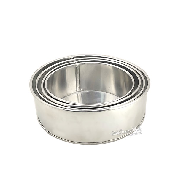 khuôn tròn nhôm đế liền