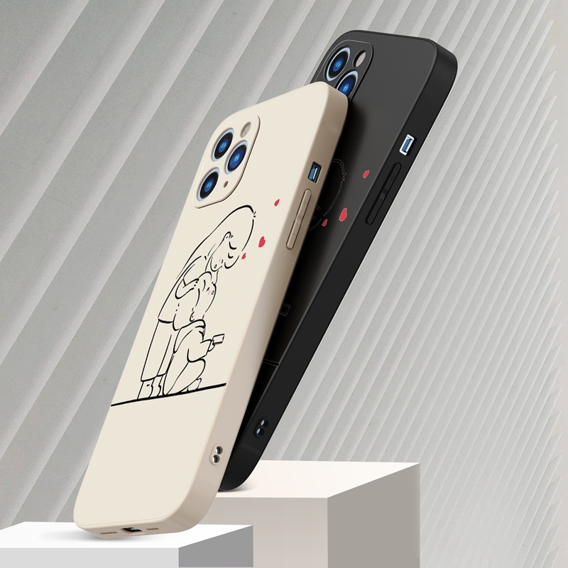 Ốp lưng iphone Ốp điện thoại Suntaiho silicon mềm in hình thích hợp cho iPhone 13 12 11 Mini Pro X XR XS Max 7/8 Plus