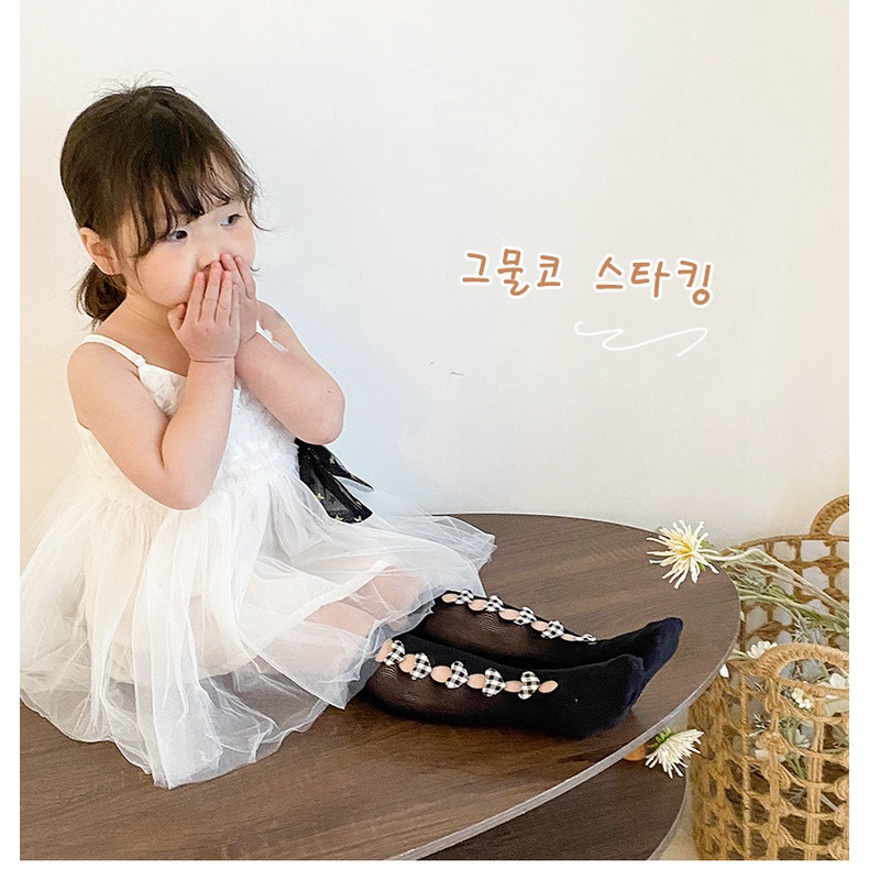 Vớ KOKOROCARE YS-A01 từ lưới họa tiết trái tim phong cách lolita thời trang mùa hè 2022 dành cho nữ