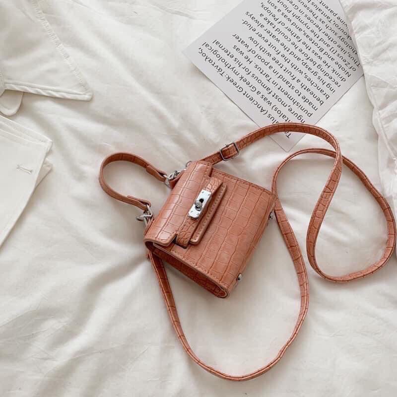 Thời trang trẻ Túi Hm mini da rắn hàng qc (Giá Sỉ) ibx chọn màu (video thật shop quay)