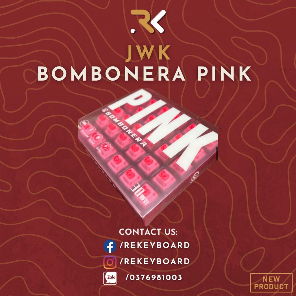 JWK Pink | JWK Bombonera Pink  | Linear siêu mượt | Công tắc bàn phím cơ