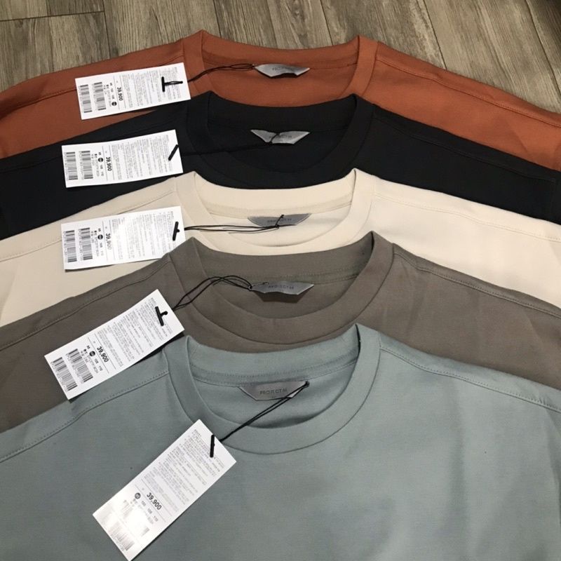 Áo thun nam dài tay xuất hàn dư sịn, full tem mác